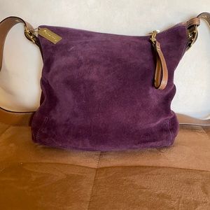 Coach signature suede handbag